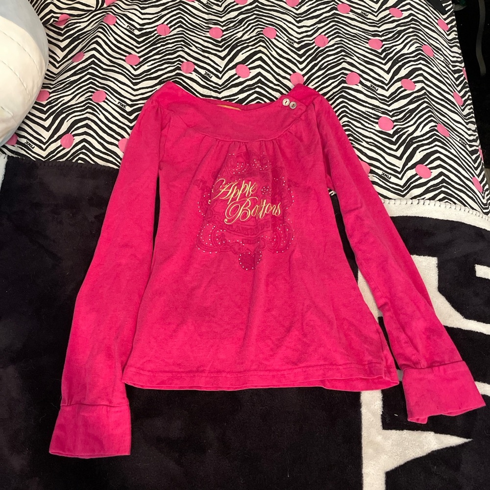 Apple Bottoms Fuchsia Long Sleeve Tee